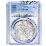 1890 Morgan Silver Dollar PCGS MS63