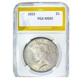 1923 Silver Peace Dollar PGA MS65
