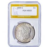 1899-S Morgan Silver Dollar PGA MS63
