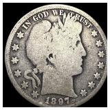 1897-O Silver Barber Half Dollar NICELY CIRCULATED