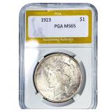 1923 Silver Peace Dollar PGA MS65