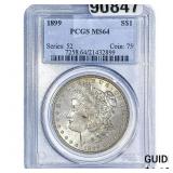 1899 Morgan Silver Dollar PCGS MS64