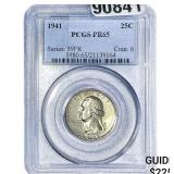 1941 Washington Silver Quarter PCGS PR65