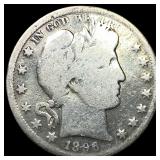 1896 Barber Half Dollar NICELY CIRCULATED