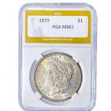 1879 Morgan Silver Dollar PGA MS63