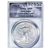 2011-W Silver Eagle ANACS SP69