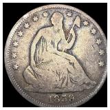 1859 Seated Liberty Half Dollar NICELY CIRCULATED