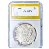 1883-CC Morgan Silver Dollar PGA MS64