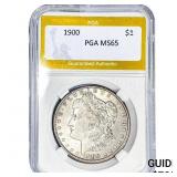 1900 Morgan Silver Dollar PGA MS65
