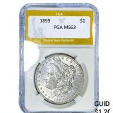 1899 Morgan Silver Dollar PGA MS63