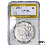 1927-D Silver Peace Dollar PGA MS63