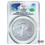 2024 Silver Eagle CAC MS70