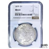 1879 Morgan Silver Dollar NGC MS63