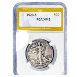 1923-S Walking Liberty Half Dollar PGA XF45