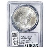 2017 Silver Eagle PCGS MS69 Trump