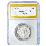 1917 Standing Liberty Quarter PGA MS65 FH