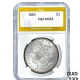 1885 Morgan Silver Dollar PGA MS63