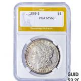 1899-S Morgan Silver Dollar PGA MS63
