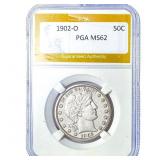 1902-O Barber Half Dollar PGA MS62