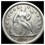 1842 Seated Liberty Dime NEARLY UNCIRCULATED