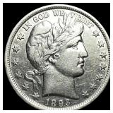 1893 Silver Barber Half Dollar CHOICE AU