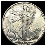 1945-S Silver Walking Liberty Half Dollar UNCIRCUL