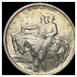 1925 Stone Mountain Silver Half Dollar CLOSELY UNC