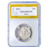 1917 Standing Liberty Quarter PGA MS64 FH