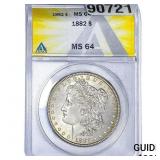 1882 Morgan Silver Dollar ANACS MS64