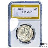 1941-D Walking Liberty Half Dollar PGA MS67