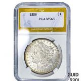 1886 Morgan Silver Dollar PGA MS63