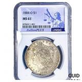 1884-O Morgan Silver Dollar NGC MS61