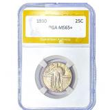 1930 Standing Liberty Quarter PGA MS65+