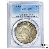 1928-S Silver Peace Dollar PCGS AU58