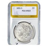 1891 Morgan Silver Dollar PGA MS63