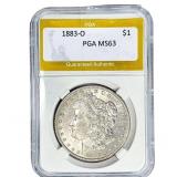 1883-O Morgan Silver Dollar PGA MS63