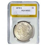 1878-S Morgan Silver Dollar PGA MS63