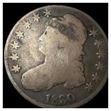 1830 Capped Bust Half Dollar NICELY  CIRCULATED