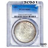 1891 Morgan Silver Dollar PCGS MS63