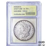 1878-P 7/8TF Morgan Silver Dollar USCG MS65 VAM 33