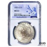 1901-O Morgan Silver Dollar NGC MS61