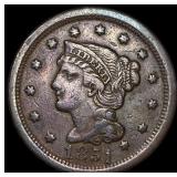 1851 Braided Hair Large Cent NEARLY UNCIRCULATED