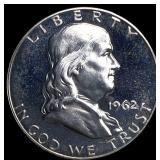 1962 Franklin Silver Half Dollar CHOICE PROOF