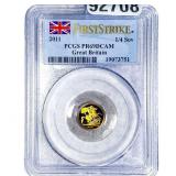 2011 Great Britain Gold 1/4 Sovereign PCGS PR69
