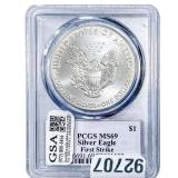 2017 Silver Eagle PCGS MS69 Trump