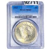 1922 Silver Peace Dollar PCGS MS63