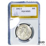 1941-S Walking Liberty Half Dollar PGA MS65