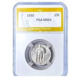 1930 Standing Liberty Quarter PGA MS64