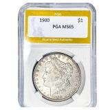 1900 Morgan Silver Dollar PGA MS65