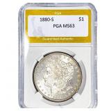 1880-S Morgan Silver Dollar PGA MS63